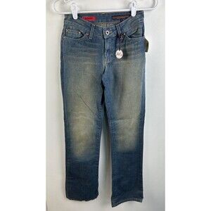 AG Adriano Goldschmied The Gemini Jeans Womens 25 Blue Denim Low Rise Straight